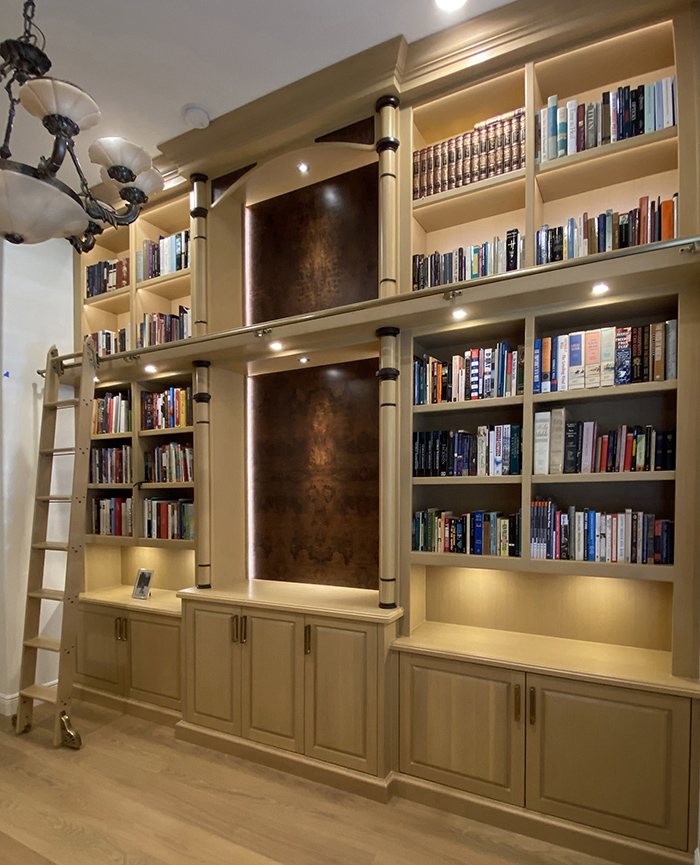 Custom designed bookcases