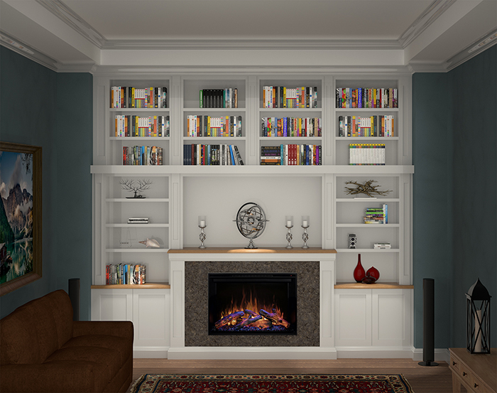 Grand scale book shelves