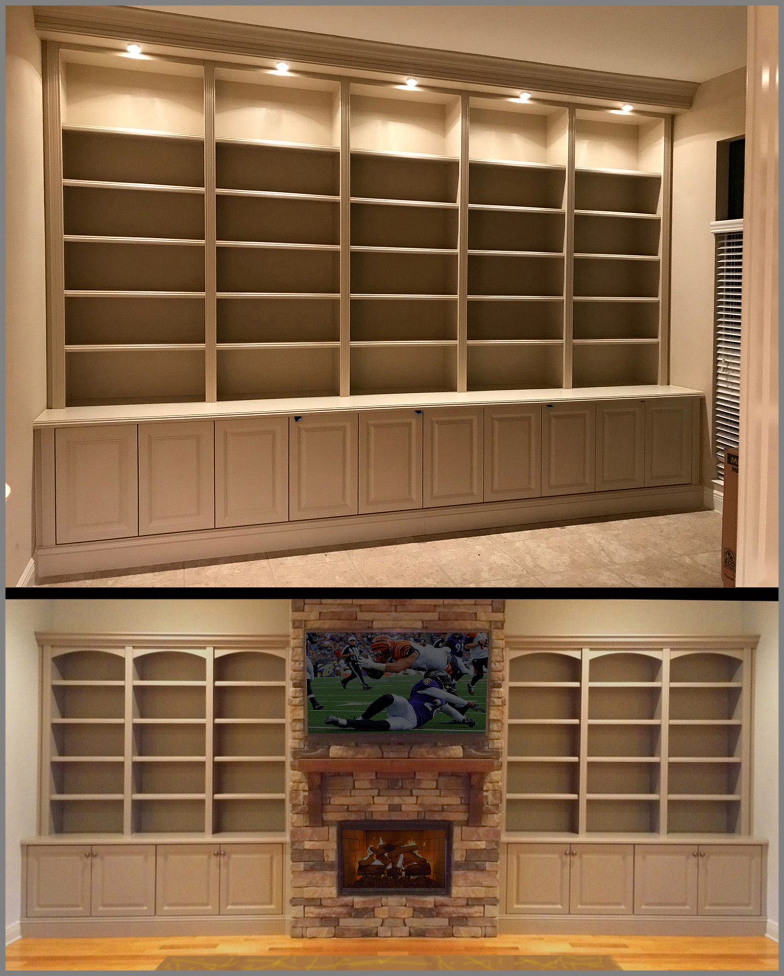 Custom Bookcases Orlando Wood, Built In Shelving Units