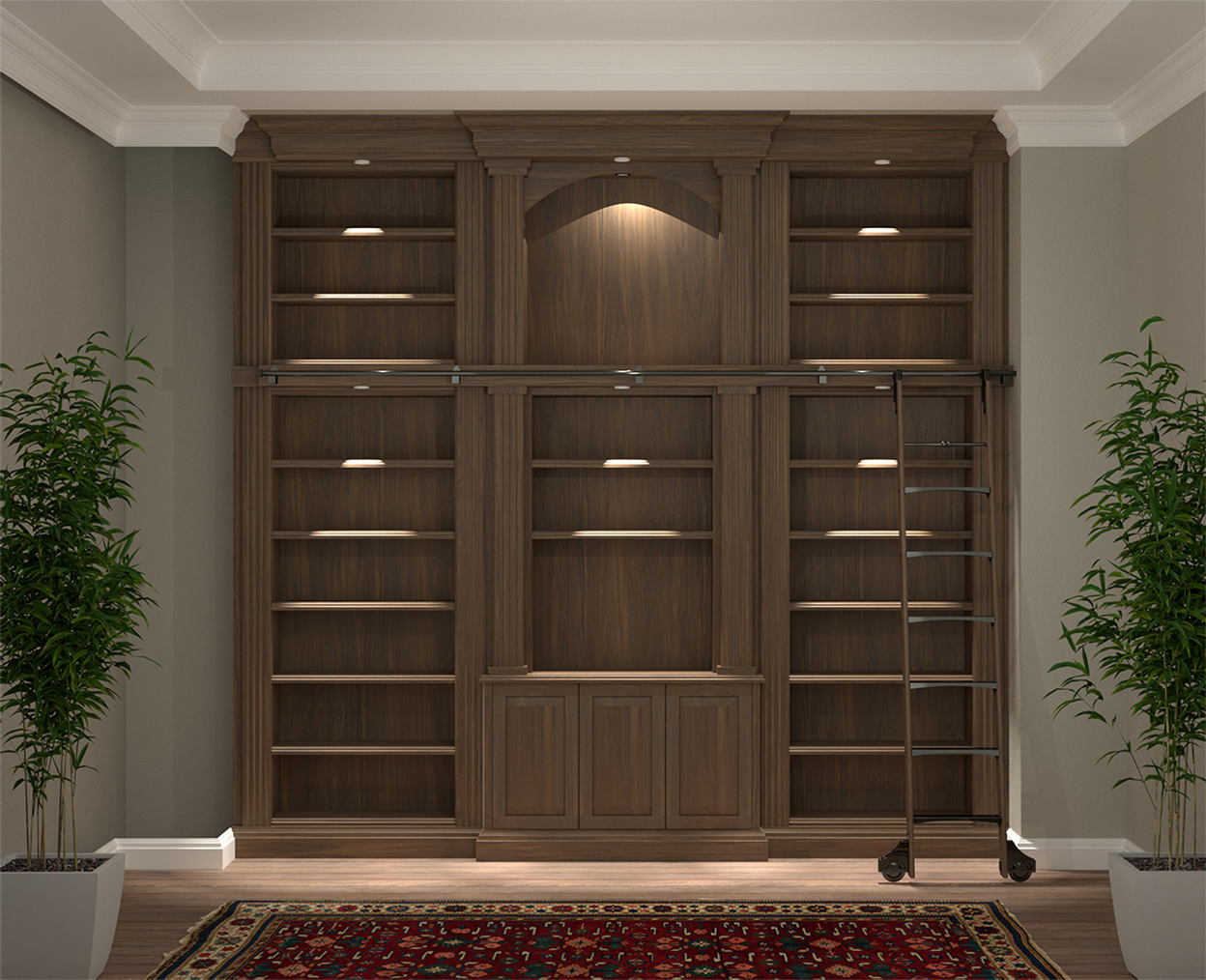 Custom Bookcases Orlando Wood Shelving Wooden Wall Units
